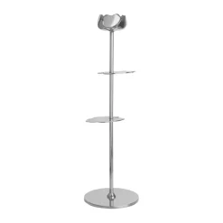 Ninfea Alta kynttilänjalka 30 cm, Nikkelöity messinki.