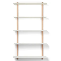 Nivo hylly E large, Vaalea tammi-valkoinen