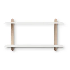 Nivo hylly F large, Vaalea tammi-valkoinen