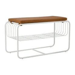 Nod penkki/kenkähylly 80x36c42 cm, White