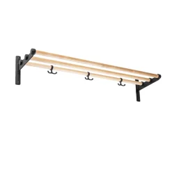 Nostalgi kenkä- tai hattuhylly, Koivu, musta runko