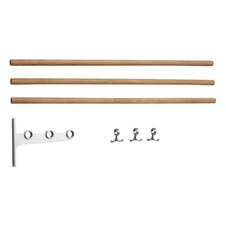 Nostalgi korotettu hattuhylly, kenkähylly, Bambu-alumiini