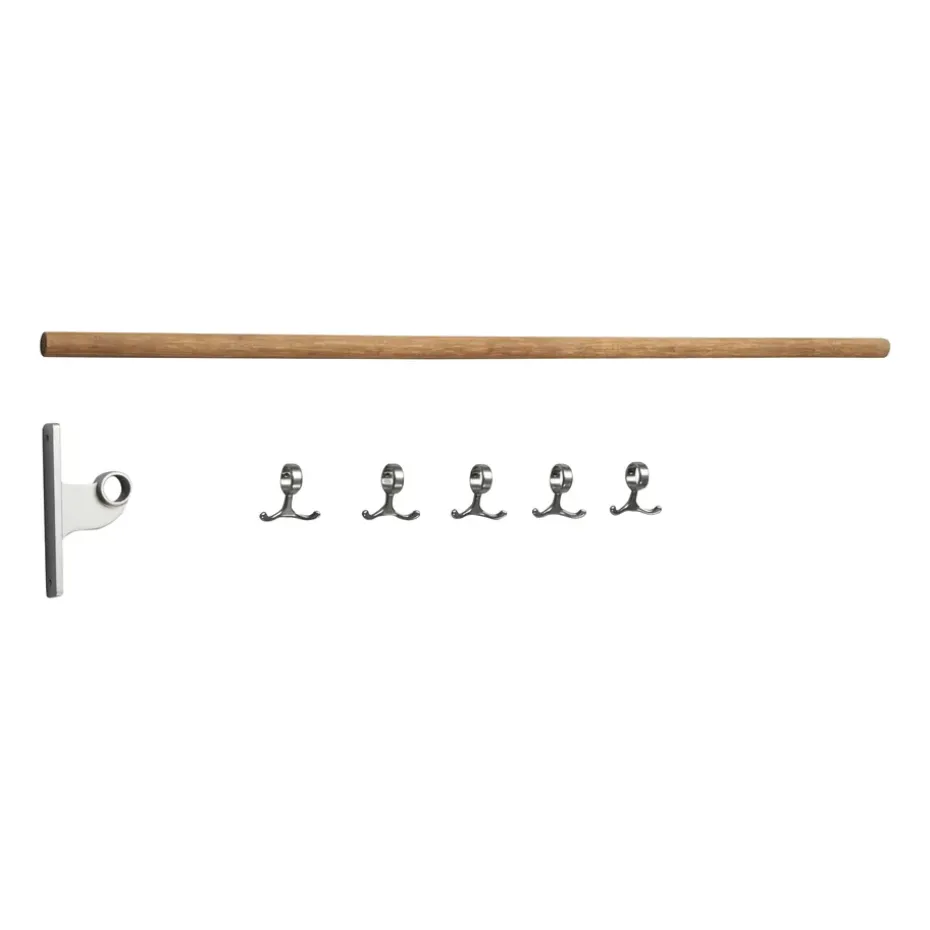 Nostalgi korotettu naulakko, Bambu-alumiini