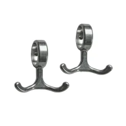 Nostalgi koukku 2-pakkaus, alumiini