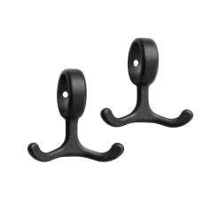 Nostalgi koukku 2-pakkaus, musta