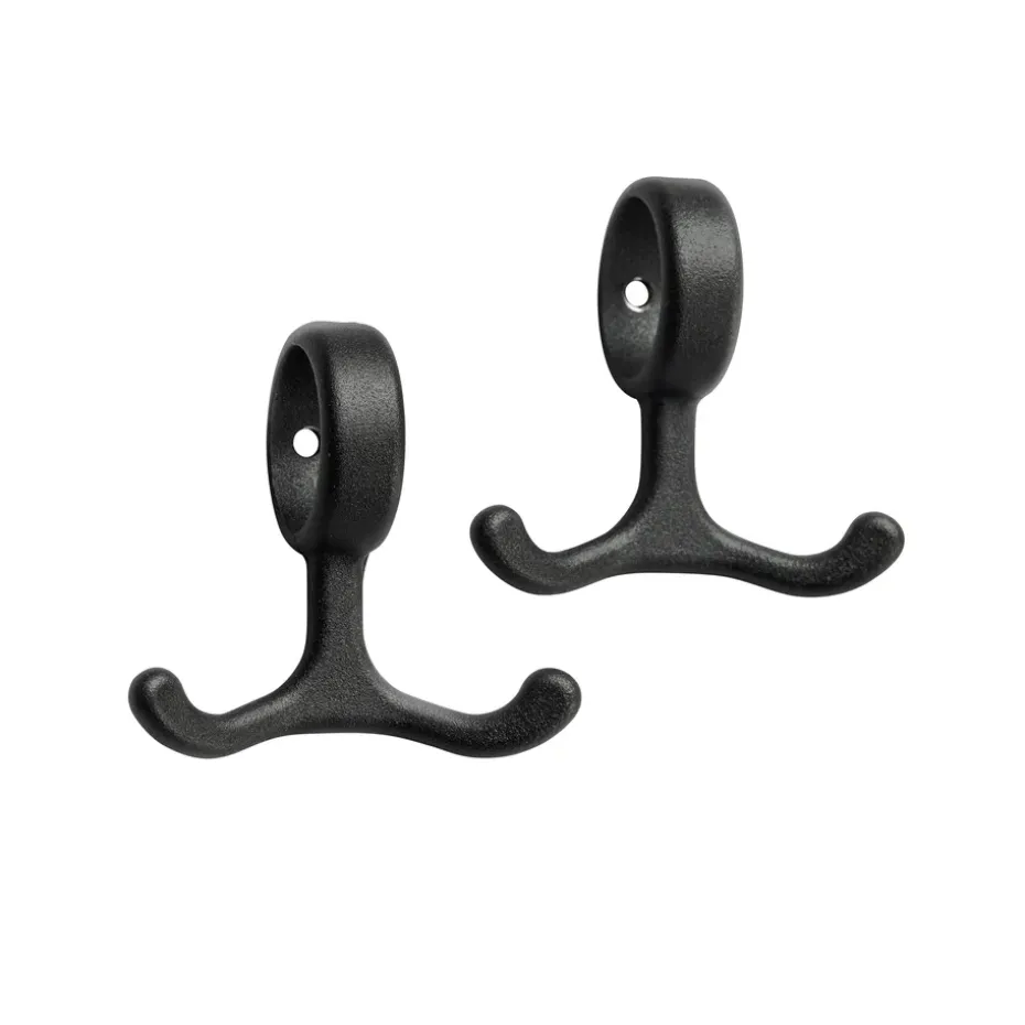 Nostalgi koukku 2-pakkaus, musta