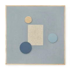 Noticeboard ilmoitustaulu + 3 magneettia, Sininen