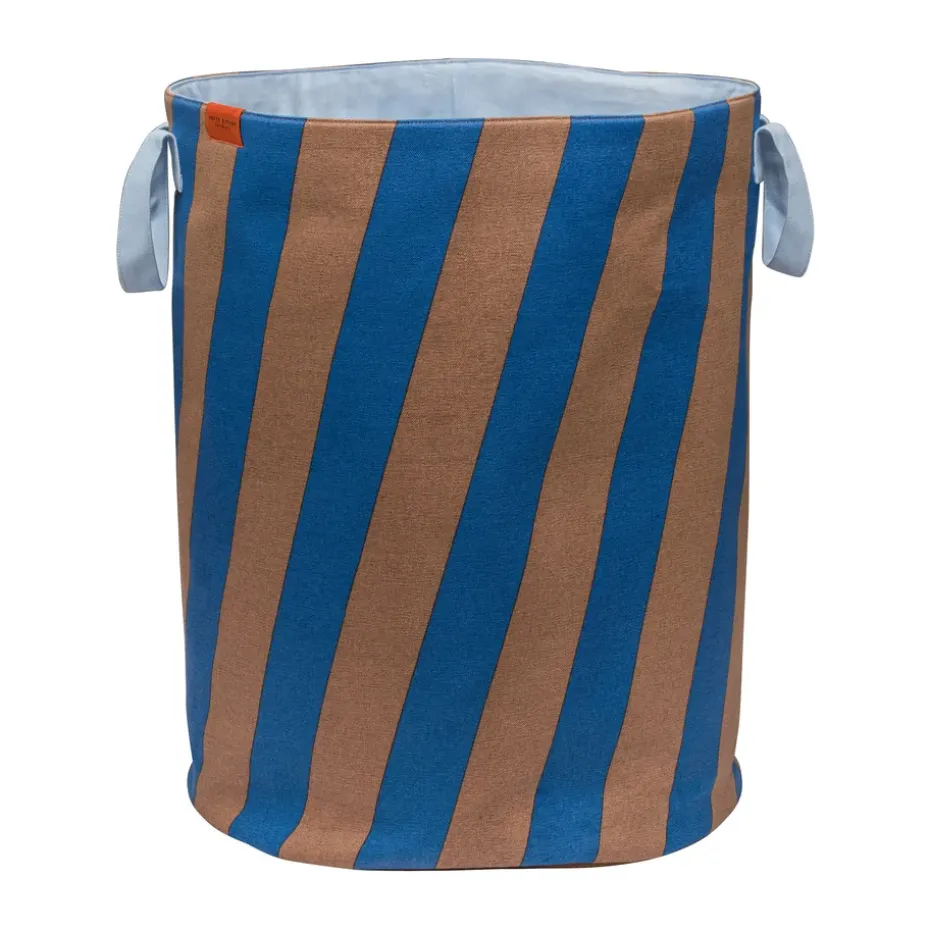 Nova Arte pyykkikori 40x40x50 cm, Cobalt-blush