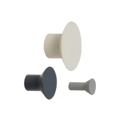 Nuppi 3-pakkaus, Metalli-vaaleanharmaa-tummanharmaa