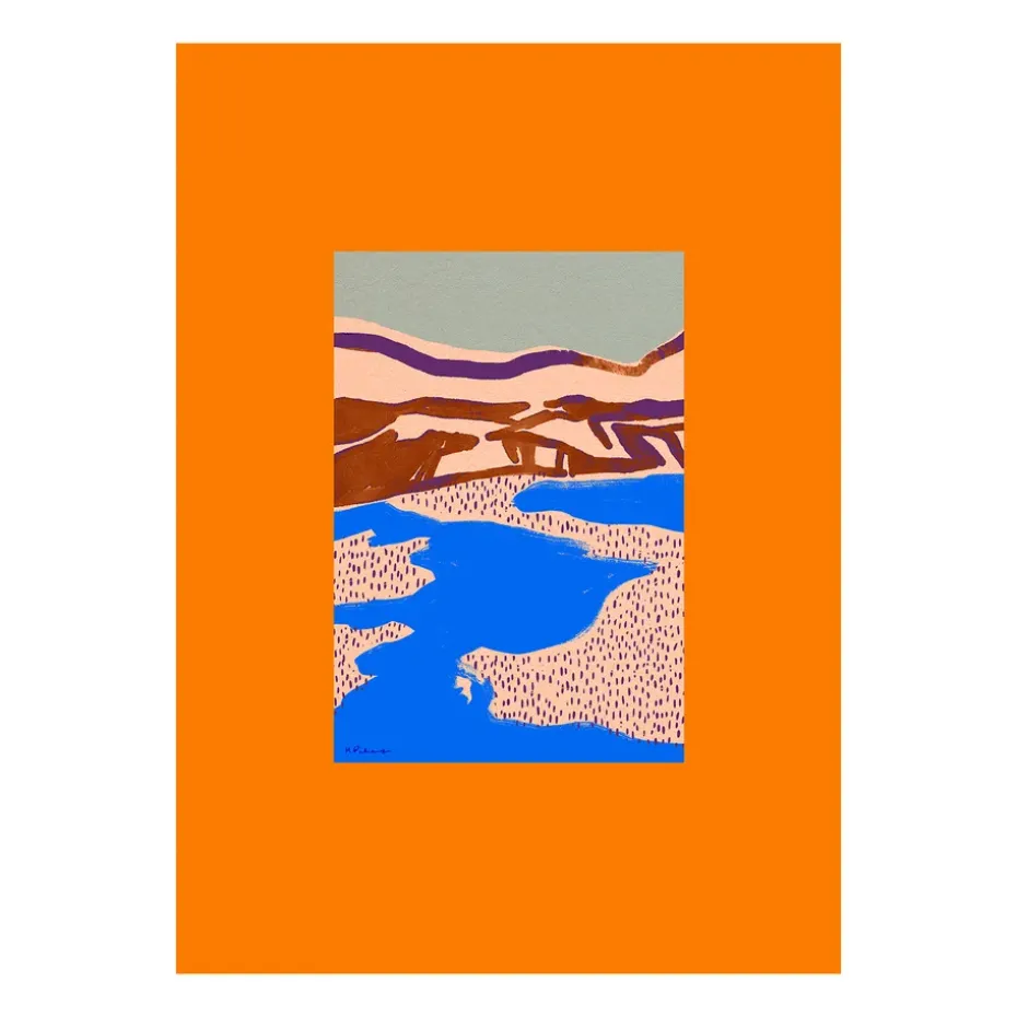 Orange Landscape -juliste, 50 x 70 cm