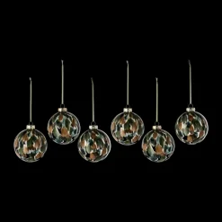 Overcast joulupallo Ø8 cm 6 kpl, Vihreä