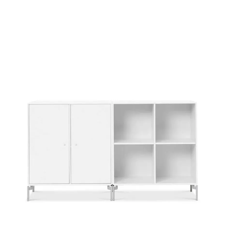 Pair sivupöytä, New white 101, kromijalat