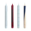 Pattern kynttilä mix 4-pack, Blues-bordeaux