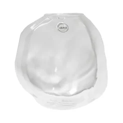 Pebble seinälle kiinnitettävä maljakko kirkas, Suuri Ø 18 cm