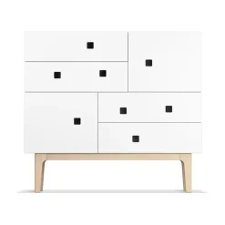 Peep B1 -lipasto, Valkoinen, valkopigmentoitu tammi