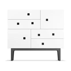 Peep B1 -lipasto, Valkoinen, mustaksi lakattu