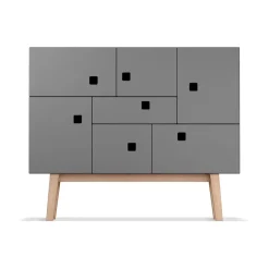 Peep C1 -kaappi, Slate grey, retro, tammirunko