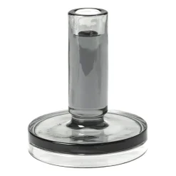 Petra kynttilänjalka smoked pearl dark grey, 14 cm