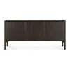 PI Sideboard, Teak dark brown, 3 ovea