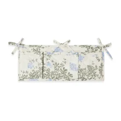 Plumbagosatiini tikattu sängyn tasku, 43x18cm