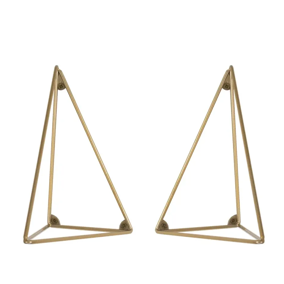 Pythagoras hyllynkannatin, 2 kpl, messinki