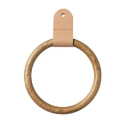 Q4 Allé Scarf ring, Oak nature lacquered