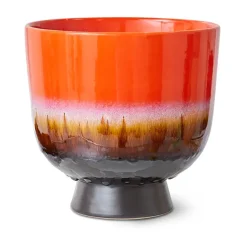 Retro kukkaruukku Ø20,5 cm, Cherry red