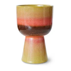 Retro kukkaruukku Ø16,5 cm, Lime green