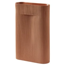 Ridge maljakko 48,5 cm, Terracotta