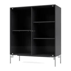 Ripple II vitriinikaappi 69,6x82,2x30 cm, Anthracite-jalat chrome