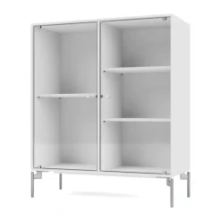 Ripple II vitriinikaappi 69,6x82,2x30 cm, NewWhite-jalat chrome