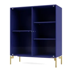 Ripple II vitriinikaappi 69,6x82,2x30 cm, Monarch-jalat brass