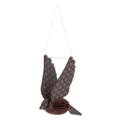 Sagalin Bird Ornament -joulukoriste, Brown