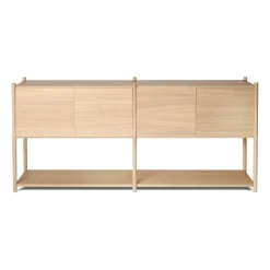 Sceene bookcase H, Vaalea tammi