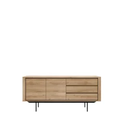 Shadow sideboard, Tammi-Wax oil 2 ovea 3 laatikkoa