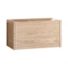 Säilytyslaatikko tammi 33 x 60 cm, Wood, white
