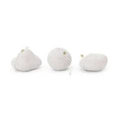 Snowball ornaments joulukuusenkoriste 3 osaa, White