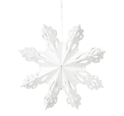 Snowflake joulukoriste White, Ø15 cm