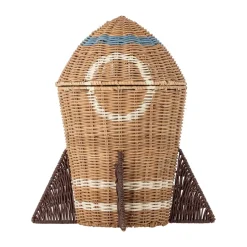 Space rattan -kori kannella 31x35 cm, Luonnollinen