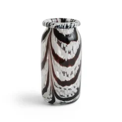 Splash Roll Neck vaasi XS 19 cm, Coffee and white