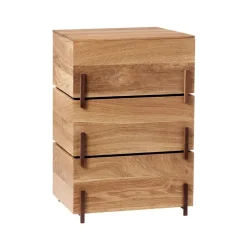 Stack säilytyslaatikko, Oak, 3 osaa, tummat öljytyt saksanpähkinäjalat