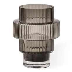 Steps kynttilälyhty Ø 12 cm, Dark grey