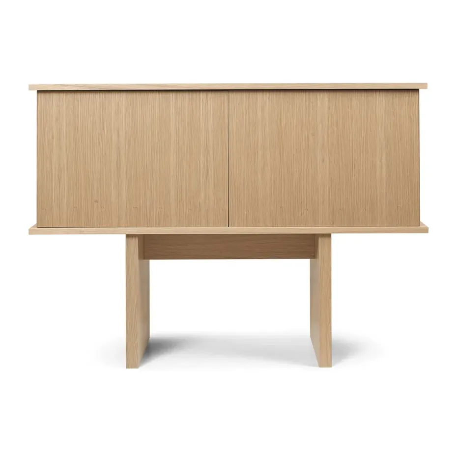 Stilt sideboard single 72,5x100 cm, Natural oak