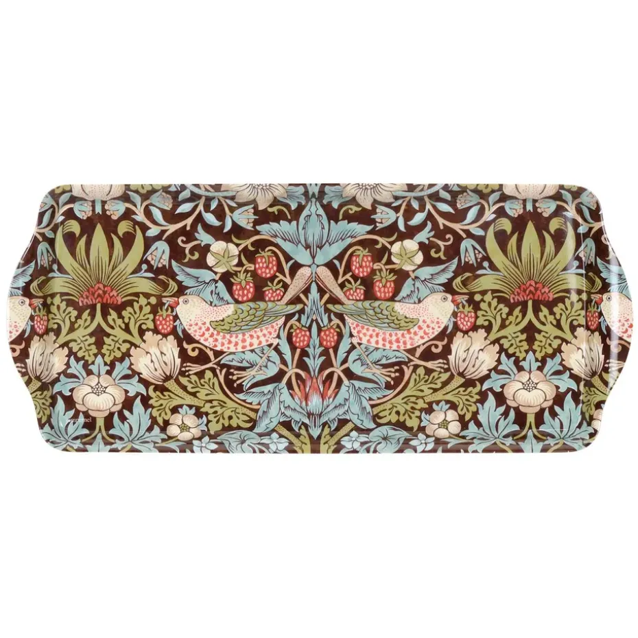 Strawberry Thief voileipätarjotin, Ruskea