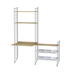 String hyllylevy, tammi, 78x30 cm, 3 kpl