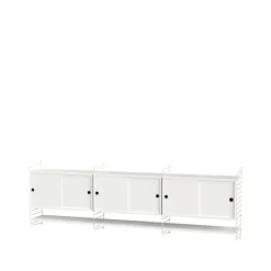 String hyllylevy, valkoinen, 78x30 cm, 3 kpl