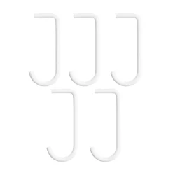 String J-koukku 5-kpl pakkaus, Valkoinen