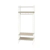 String kenkähylly metalli, beige, 78x30 cm