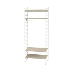 String kenkähylly metalli, beige, 78x30 cm