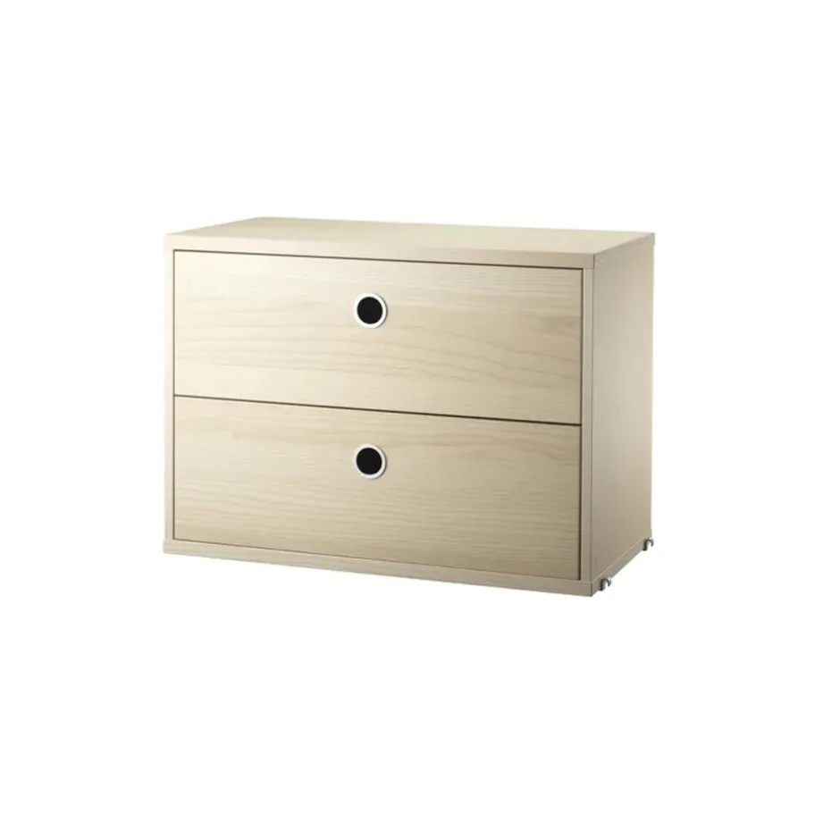 String laatikosto, saarnivaneri, 58x30 cm